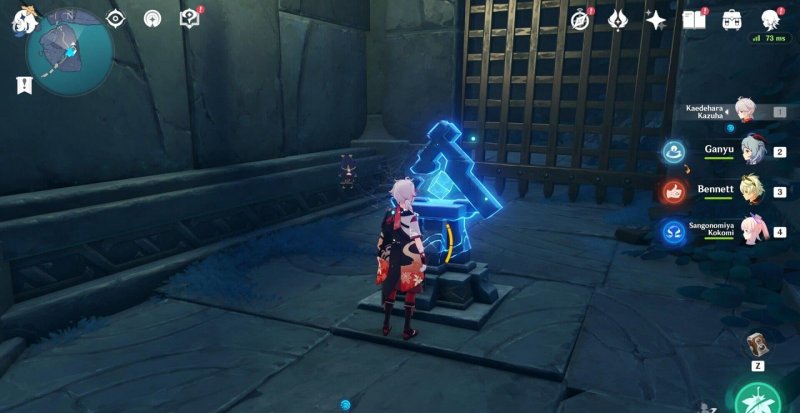 Genshin Impact puzzle in secret room in gully 4