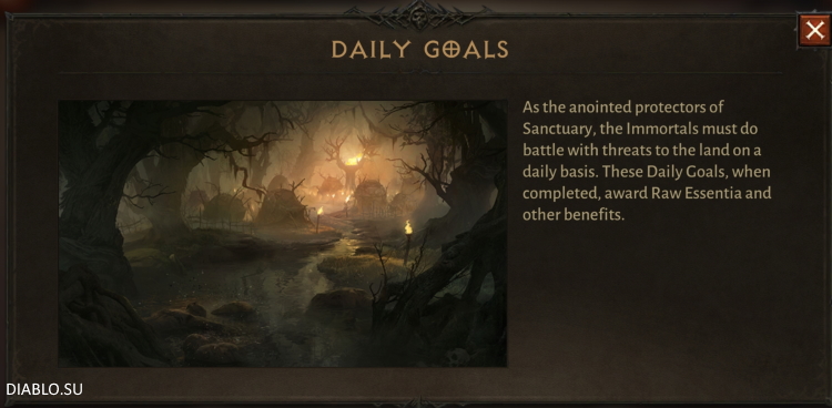 Faction Immortals: Daily Goals