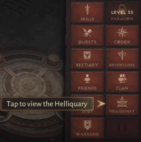 Wie man Hellquary im Spielfenster findet