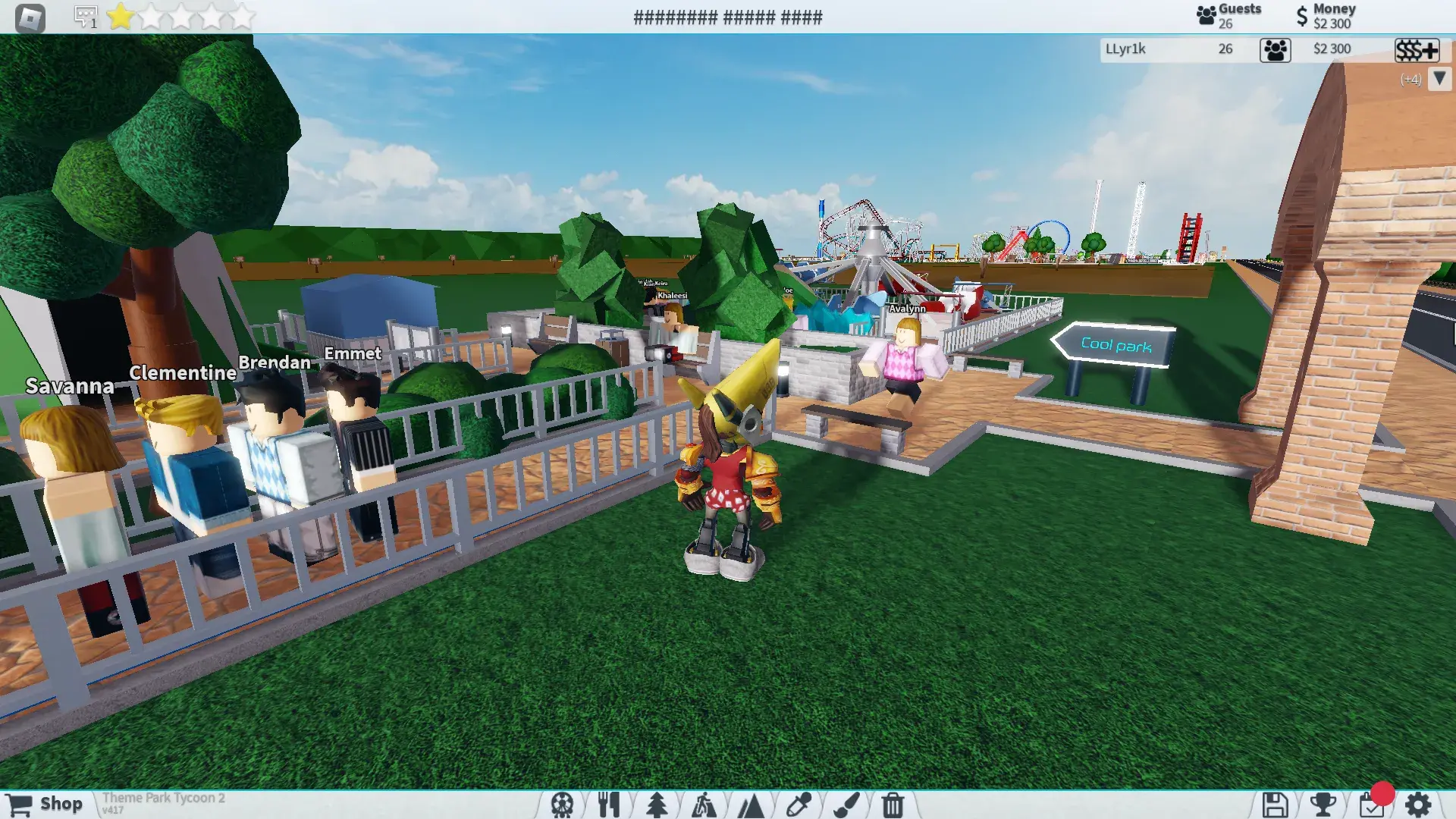 Theme Park Tycoon 2 mode