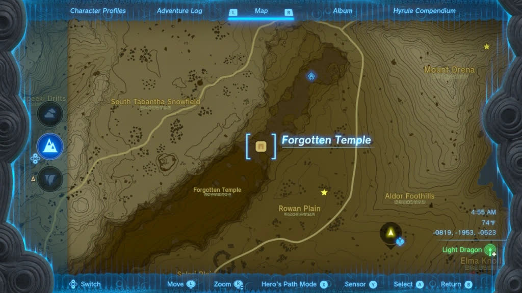 Wo man den vergessenen Tempel in The Legend of Zelda Tears of the Kingdom findet