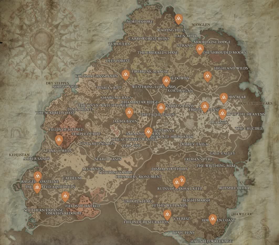 Alle Aspekte für den Nekromanten in Diablo 4 - Wo man sie findet