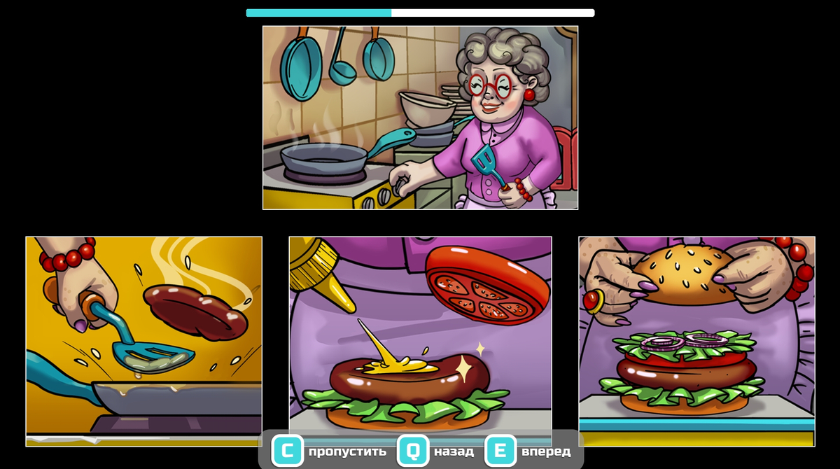 Oma weiß, wie man göttliche Burger macht!