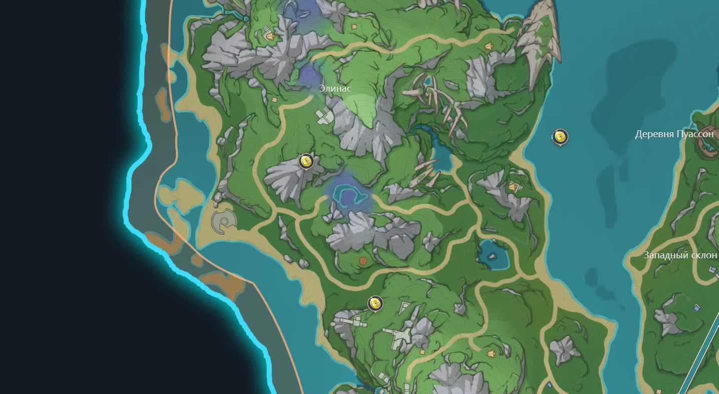 Alle strahlenden Kristalle in Fontaine in Genshin Impact - Karte