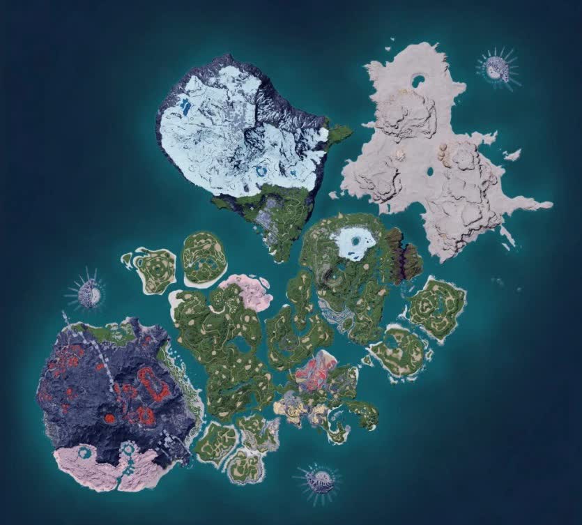Warum ist in Palworld ein Ozean aus Wasser unter der Karte?