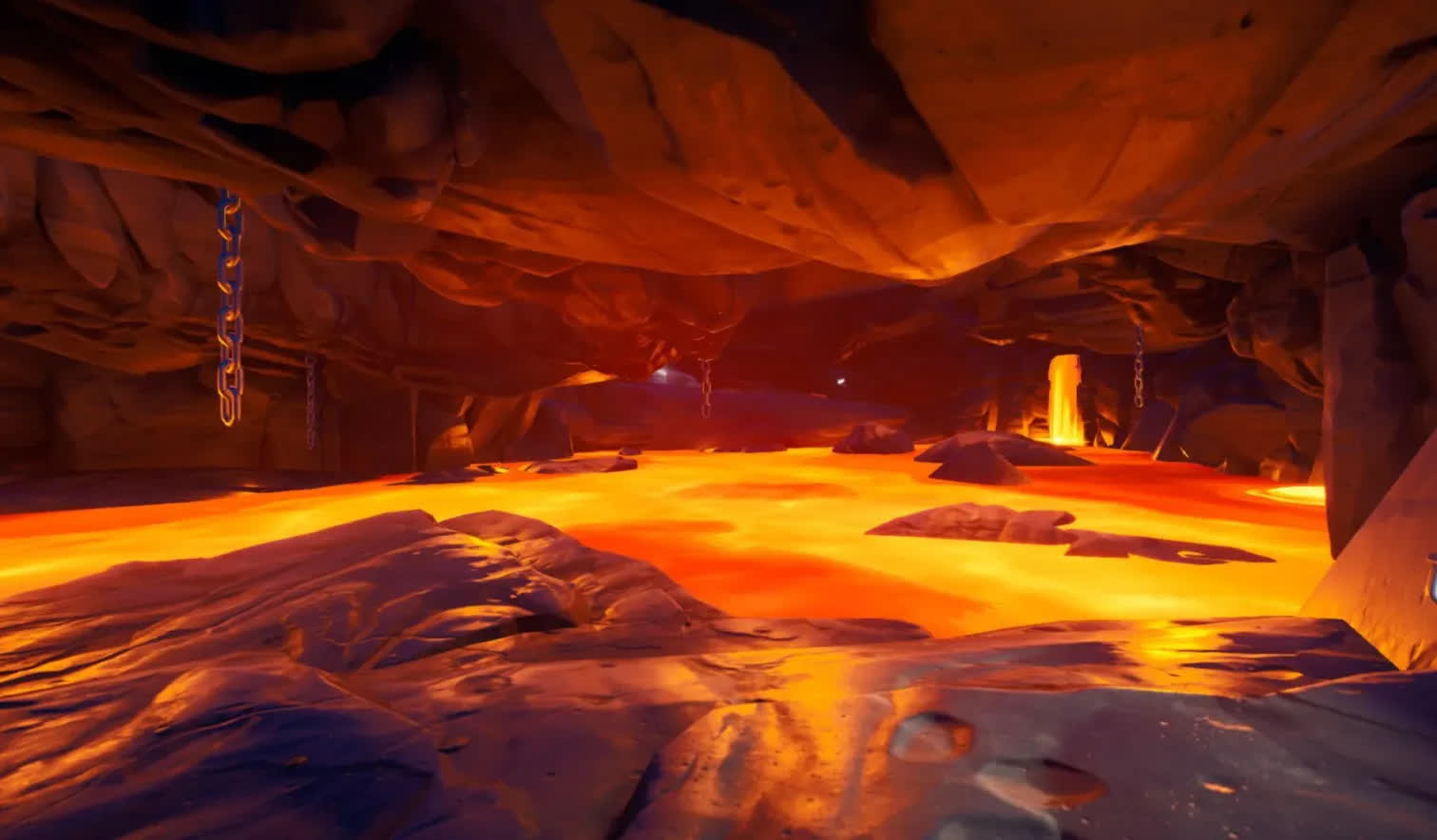 How to find a lava cave in LEGO Fortnite