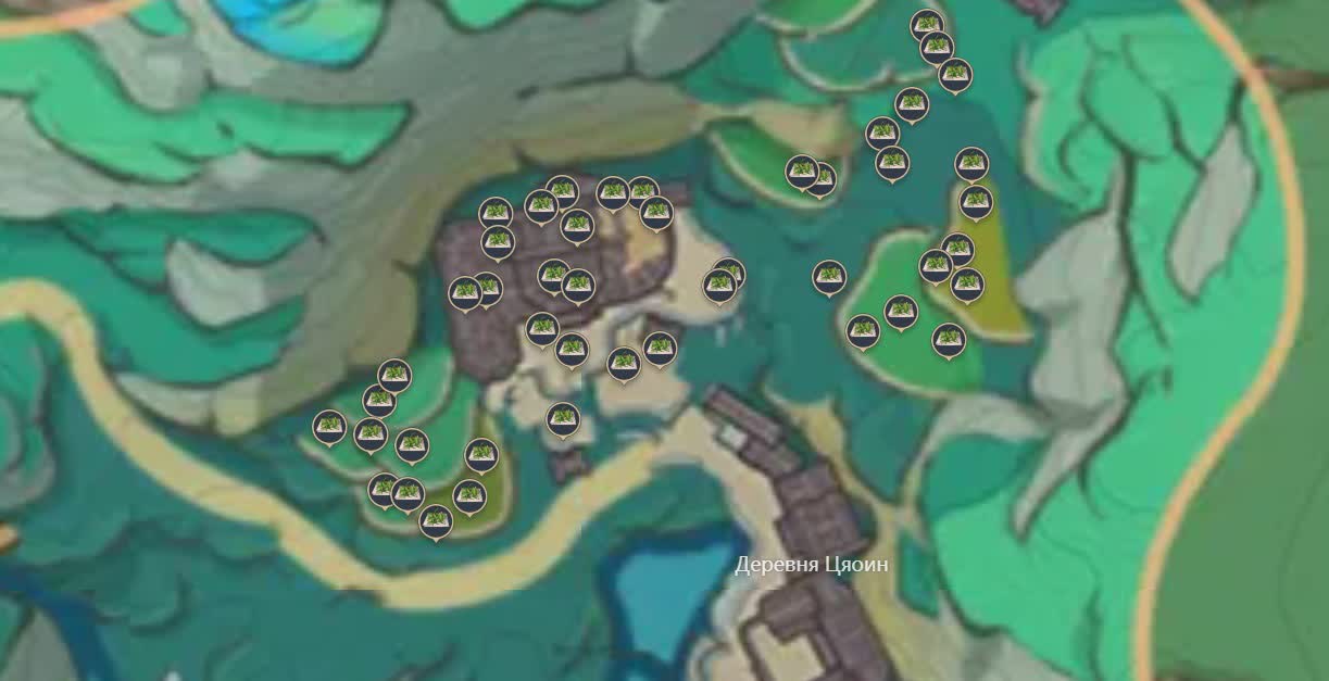 Wo man den Chengyu-Adepten-Tee im Chengyu-Tal in Genshin Impact findet - Karte