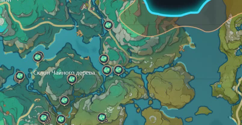 Wo man in Genshin Impact 4.4 reine Wasserjade findet - alle Jade auf der Karte