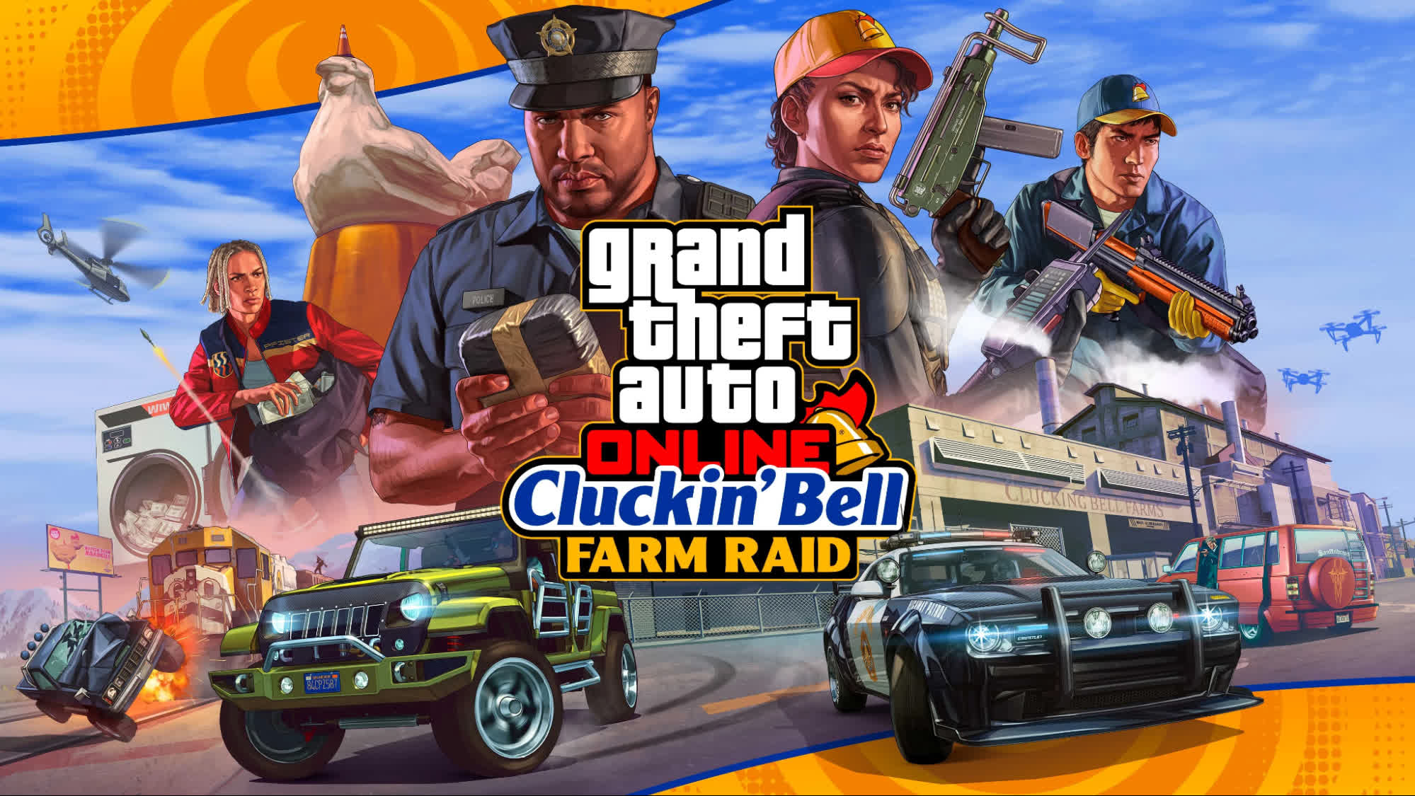 Alle Waffen und Ausrüstungsgegenstände im Raid auf Cluckin Bell in GTA 5