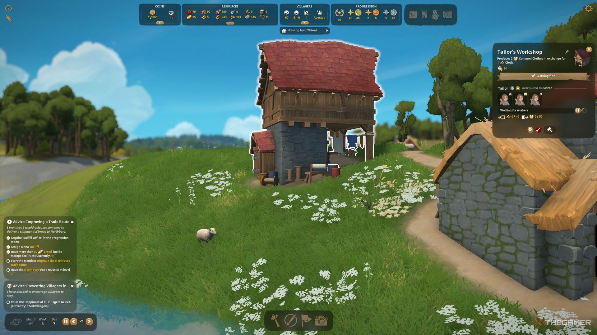 Tailor's Workshop in Foundation.
