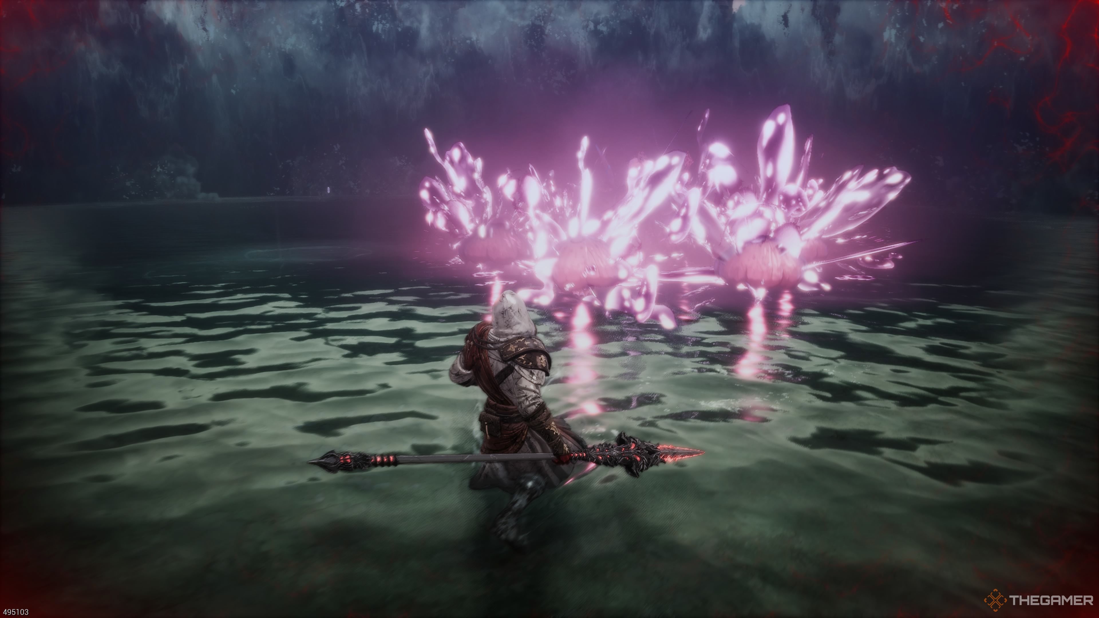 Trokka's jellyfish explosion The First Berserker Khazan.
