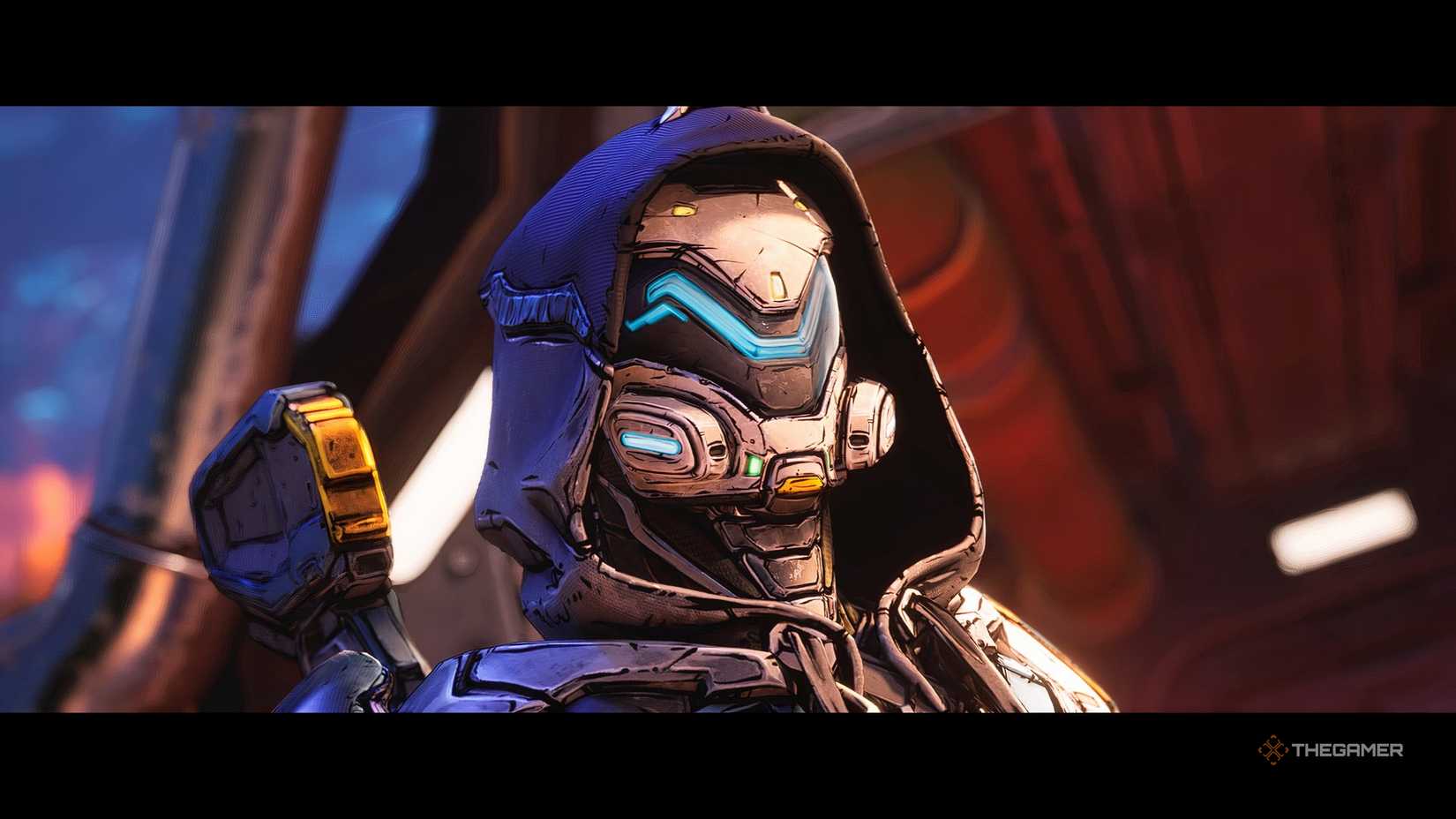 Borderlands 4 Rafa staring into the distance.