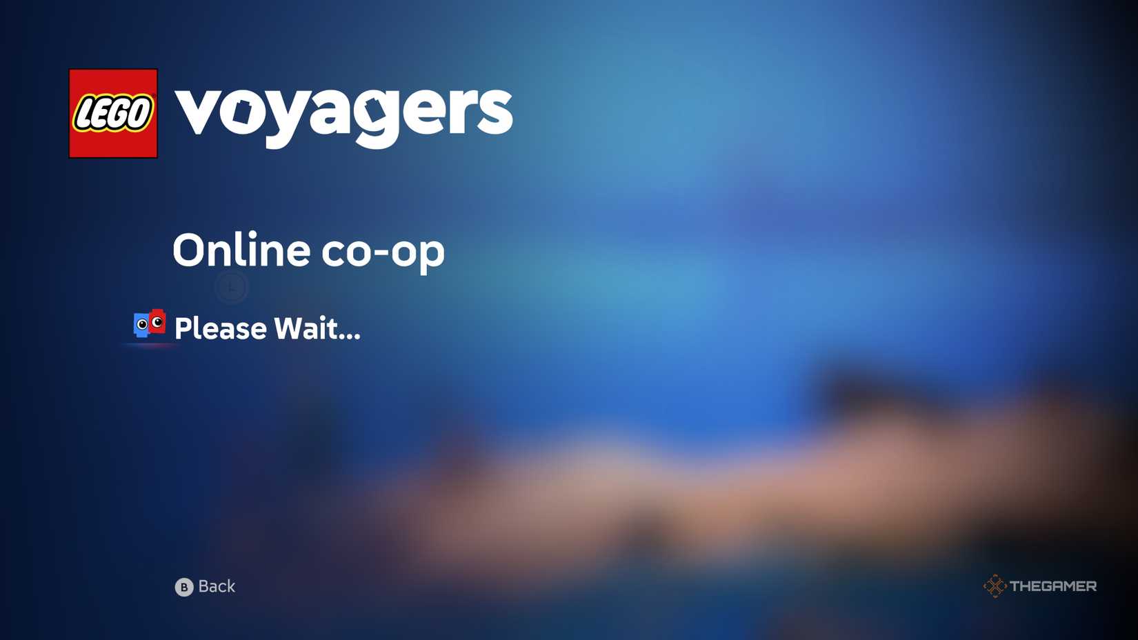 The Online Co-Op screen in Lego Voyagers.