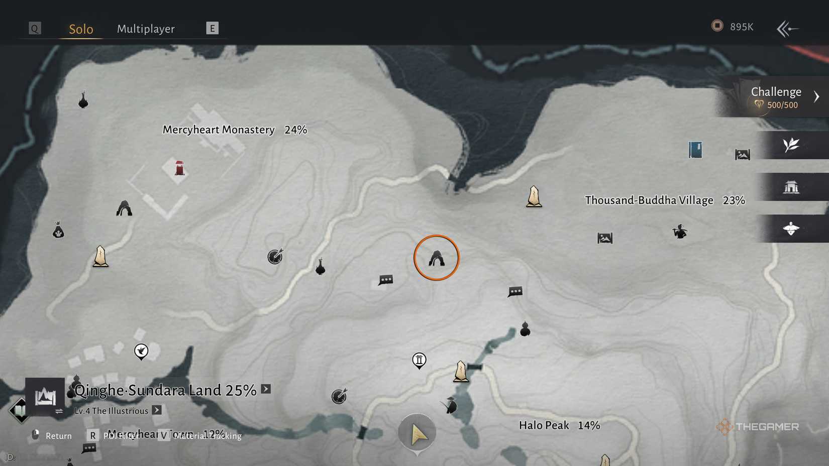 The location of Coppergold Hollow in Where Winds Meet.