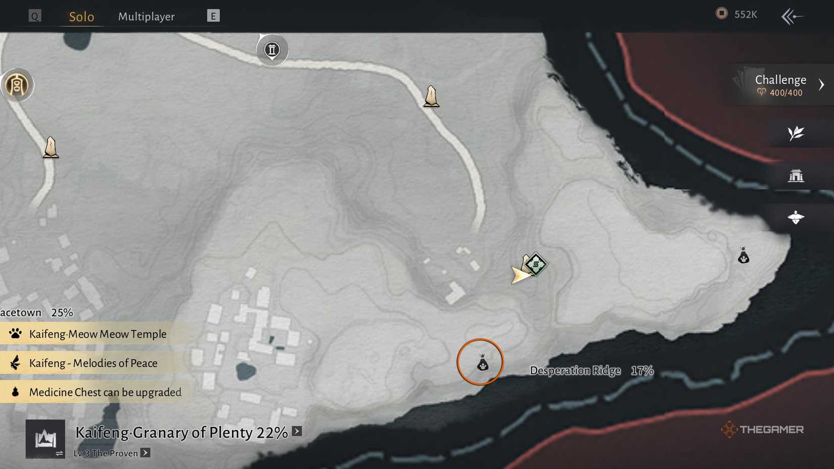 Desperation Ridge Meow Meow puzzle in Where Winds Meet.