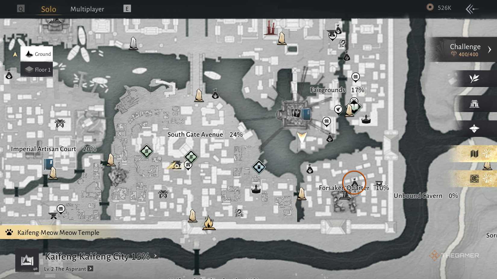 Second Forsaken Quarter Meow Meow in Where Winds Meet.