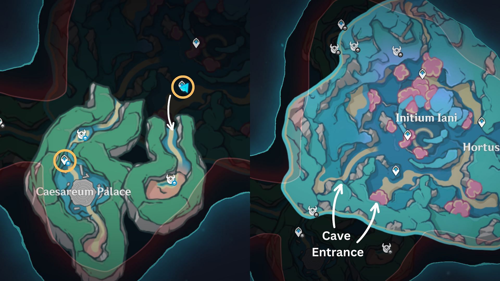 Inside south-east underwater caverns (Image via HoYoverse)