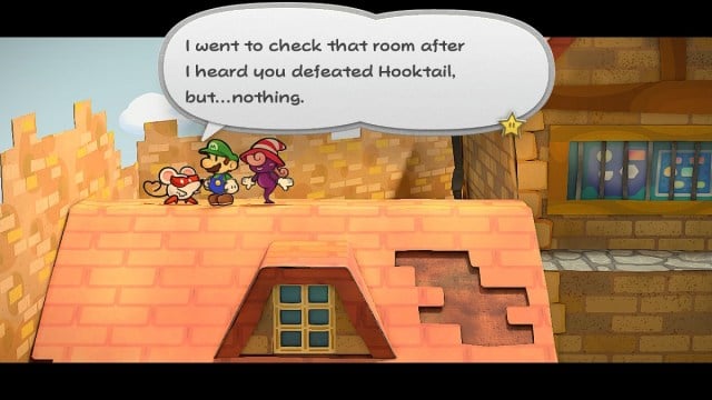 Paper Mario: Die Tausendjahrtür Ms. Mowz gibt Quest. Mowz gibt Quest