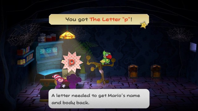 Paper Mario: Die Tausendjährige Tür, die Ihnen der Buchstabe p bringt