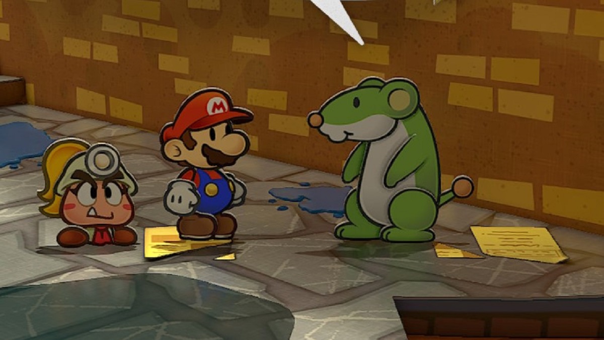 Lumpy, der grüne Ratui, will seine Suche nach Öl in Paper Mario: The Thousand-Year Door finanzieren. Er ist zuversichtlich, dass er reich werden kann.