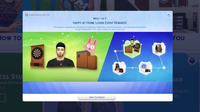 The Sims 4 Еженедельное сообщение о событии