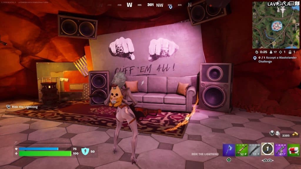 Cliff Burton Easter egg in Fortnite