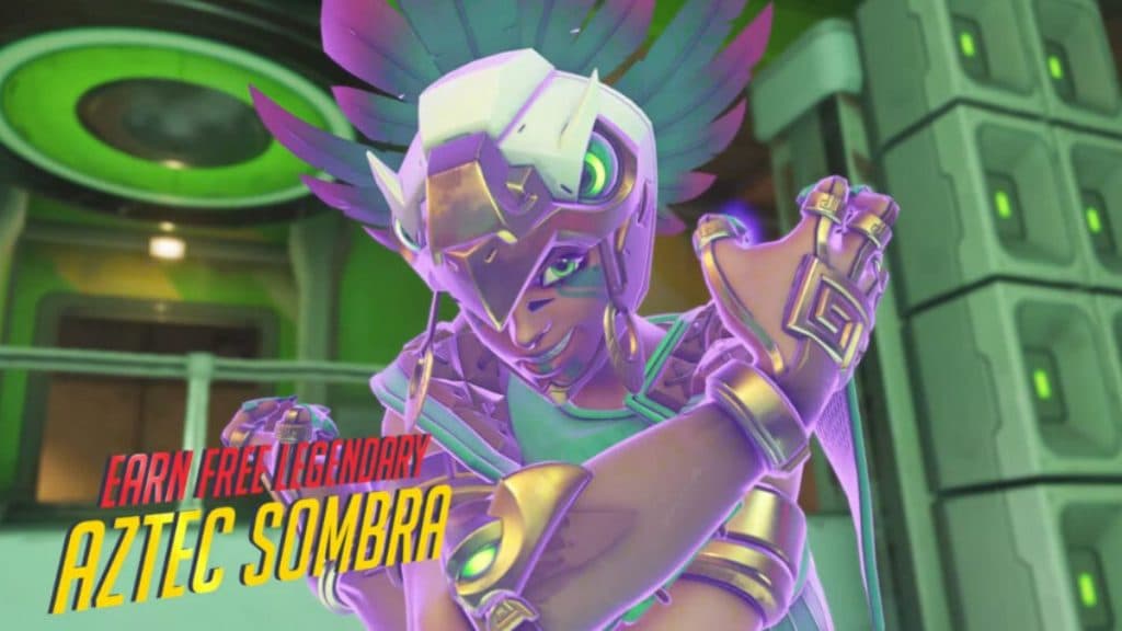 Скриншот Free Aztec Sombra из трейлера OW2 Season 11