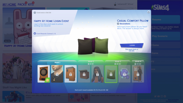 Casual Comfort Pillow в Sims 4