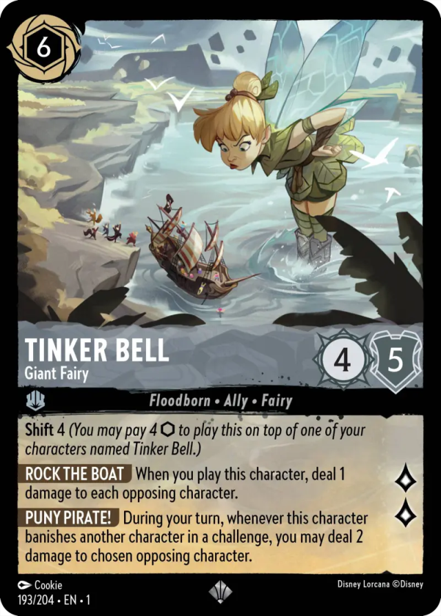 lorcana tinker bell giant fairy card