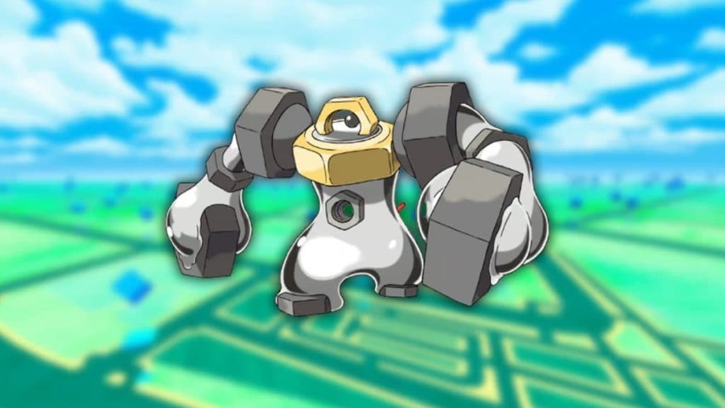 melmetal with pokemon go bckground