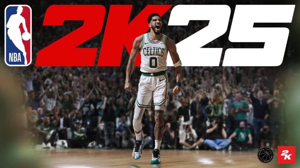 Jayson Tatum on the NBA 2K25 cover