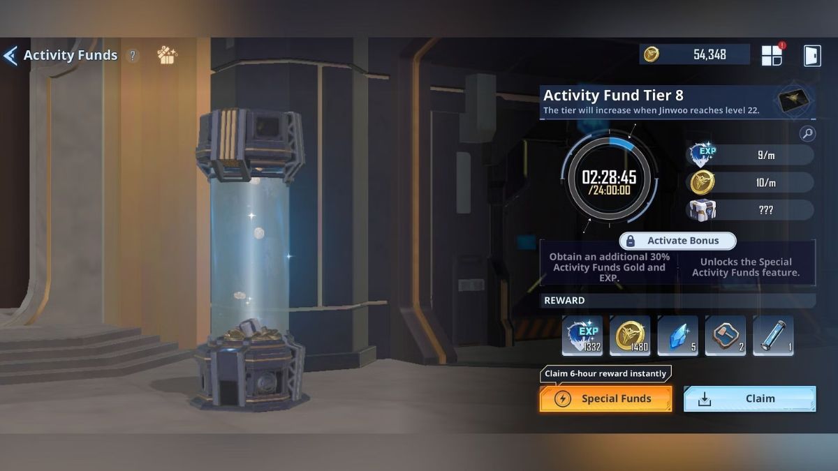 Activity Funds in Solo Leveling ARISE