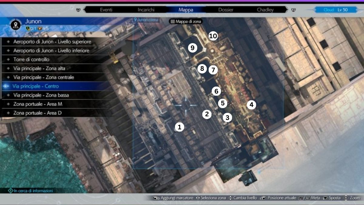 Junon Map in FF7 Rebirth