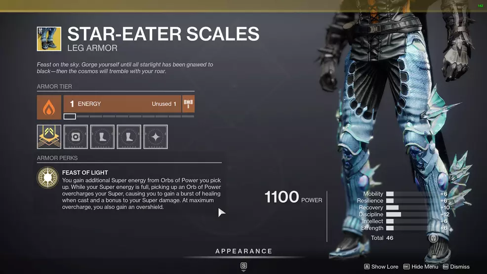 destiny 2 hunter exotic armor star-eater scales