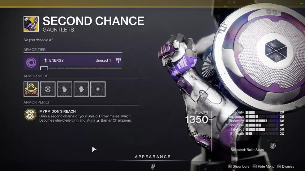 destiny 2 exotic titan armor second chance