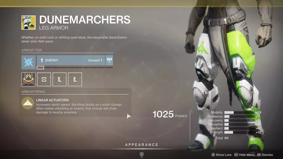 Destiny 2 Exotic Titan Armor Dunemarchers