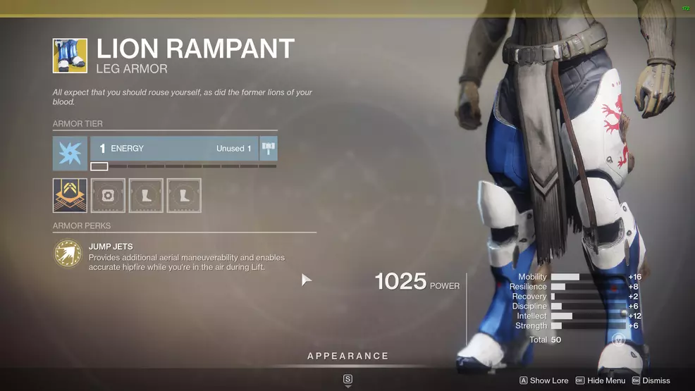 Destiny 2 Exotic Titan Armor Lion Rampant