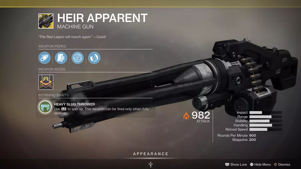 Heir Apparent Destiny 2