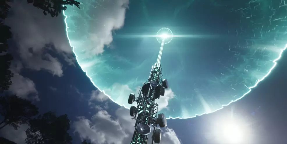 An image of the Remnawave Tower being activated