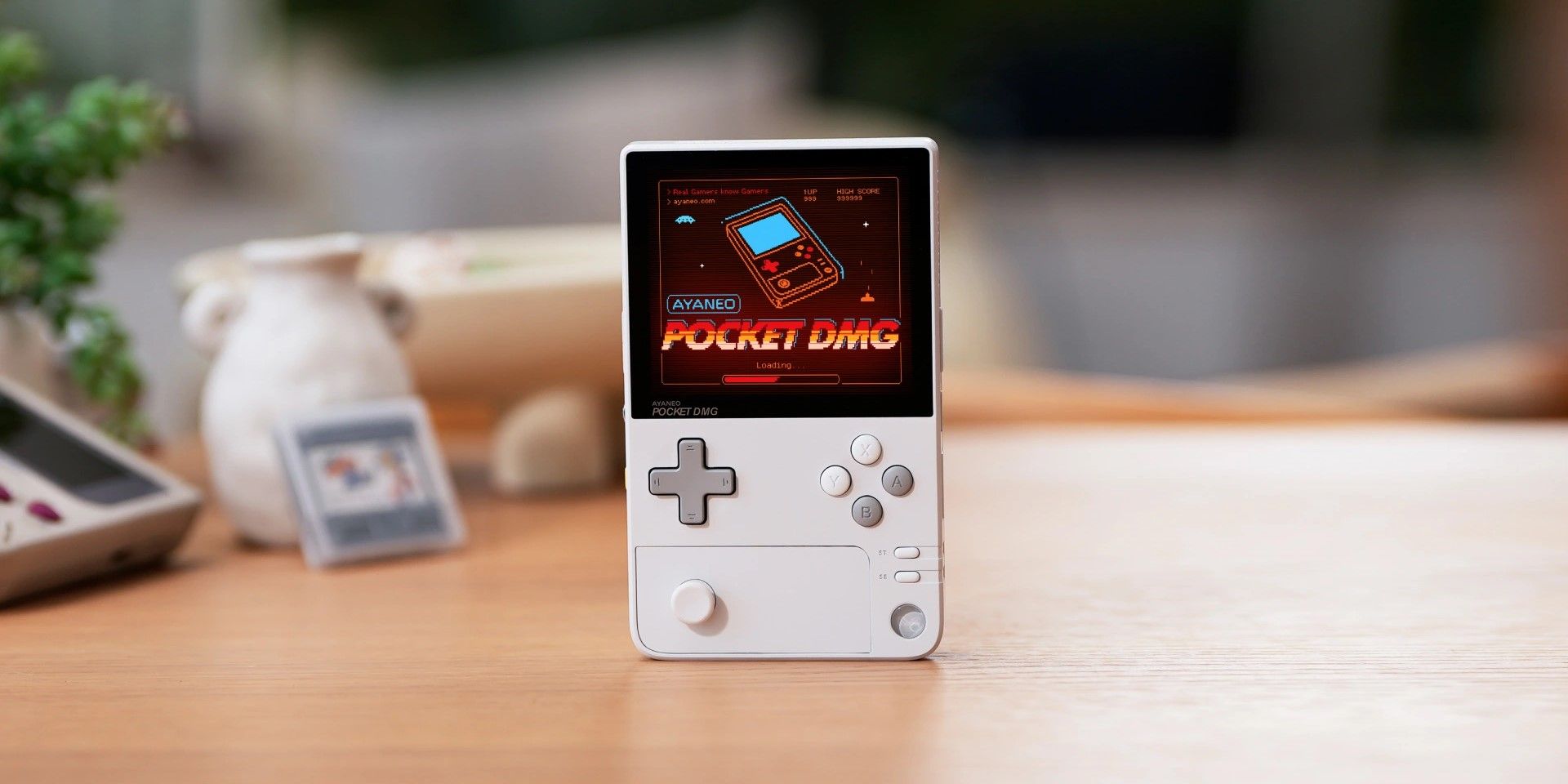 Ayaneo Pocket DMG on a table