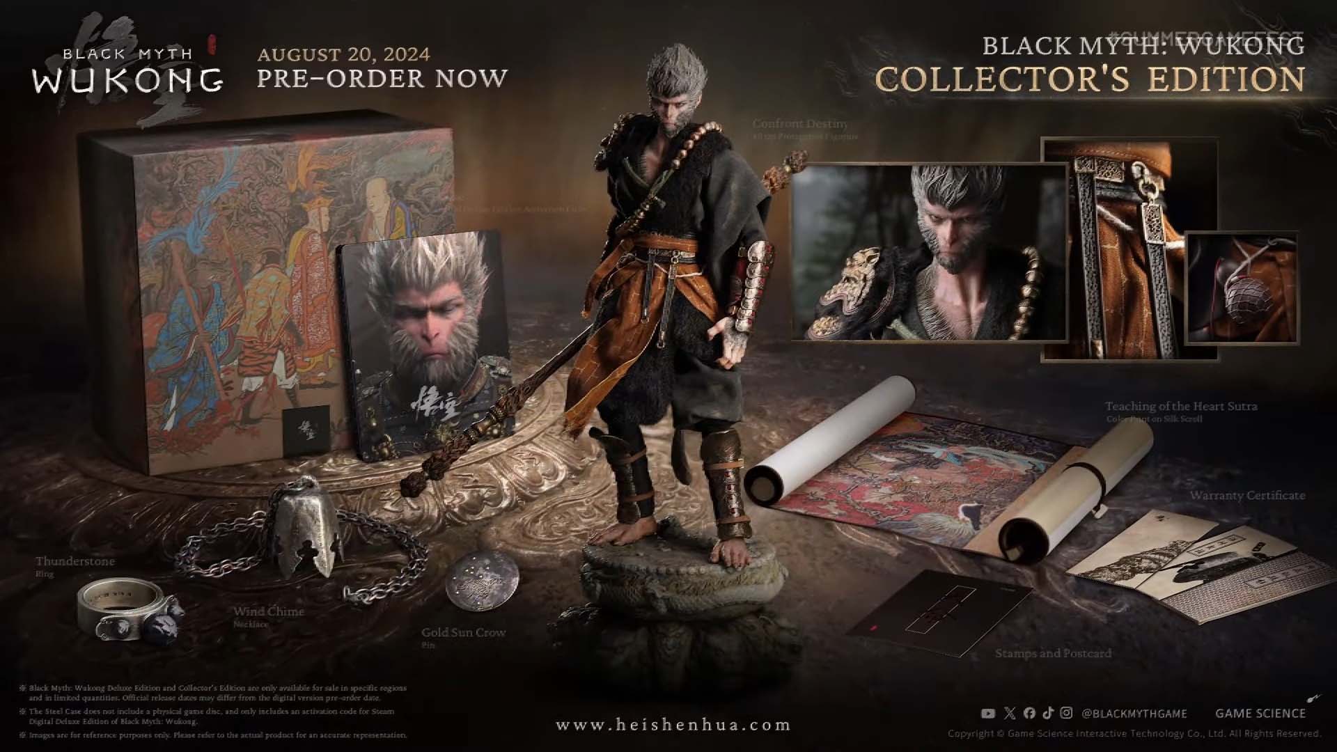 Black Myth Wukong Collector's Edition physical items