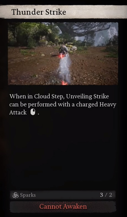 Cloud Step Talent Thunder Strike - Black Myth Wukong