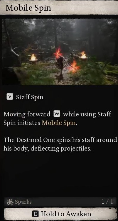 Mobile Spin talent - Black Myth Wukong