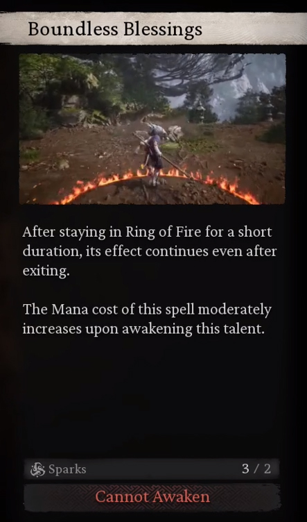 Ring of Fire Talent Boundless Blessings - Black Myth Wukong