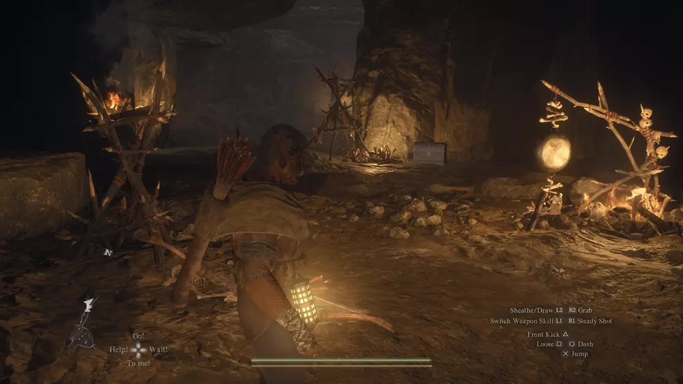 A cave full of treasure chests in Dragon's Dogma 2