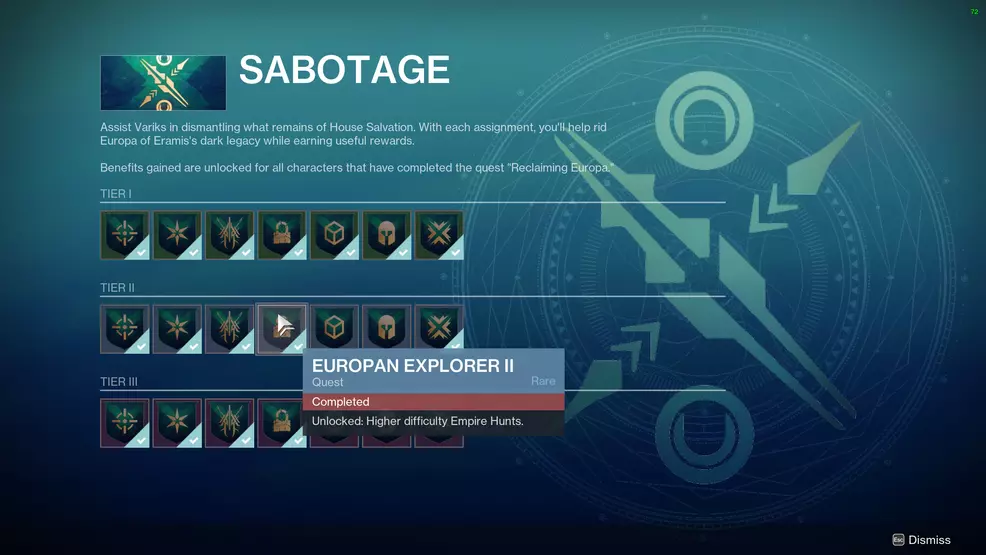 Variks' Sabotage screen