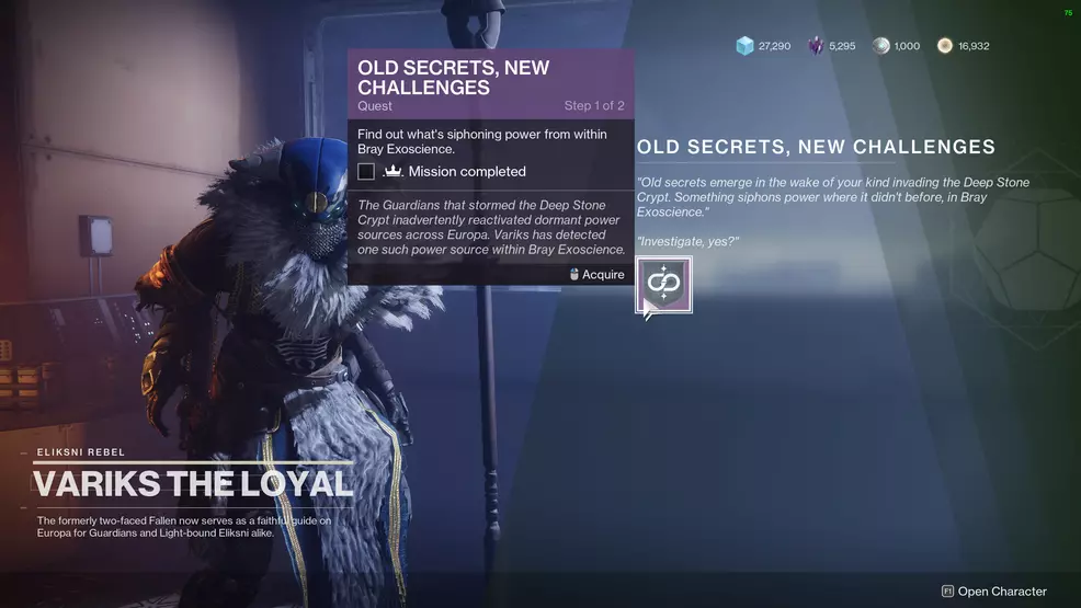 Variks offers Old Secrets, New Challenges