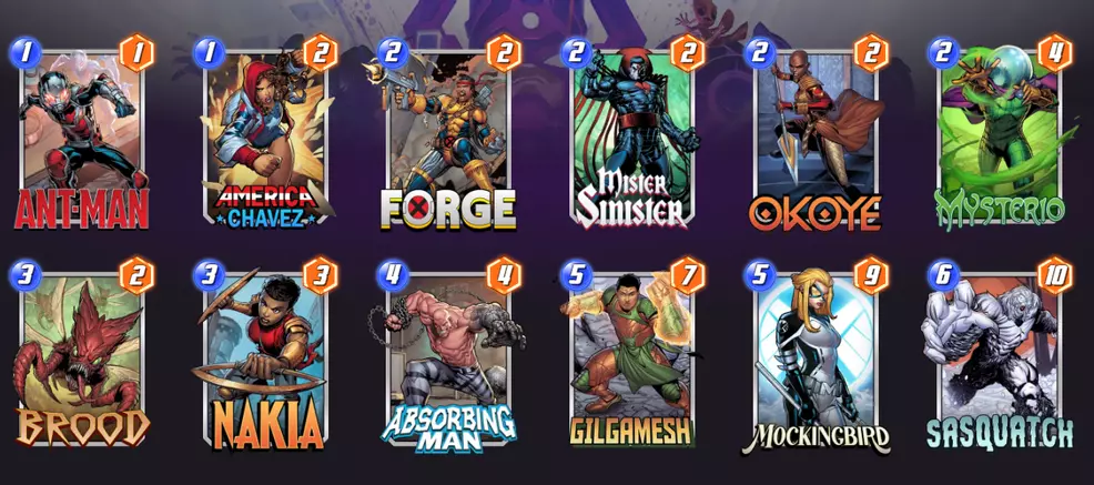 Bynx's Handbuff Deck in Marvel Snap