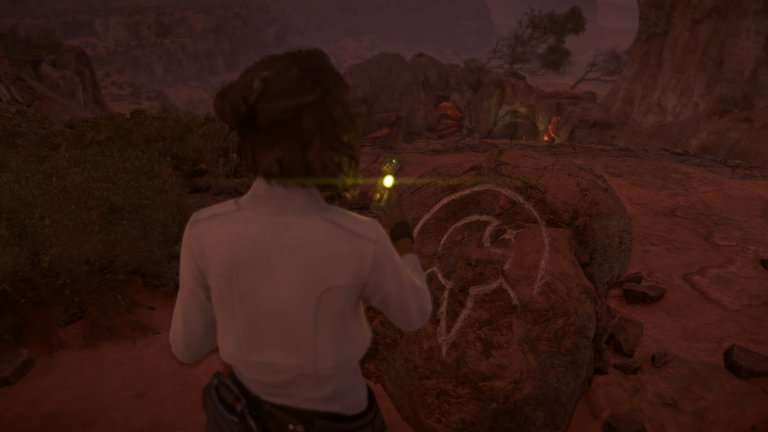 Stone with the marker from the holotracker at Typhon's Rock