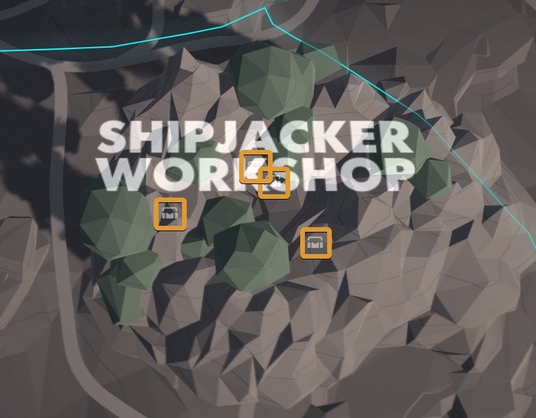 Shipjacker Workshop Treasures locations on the map